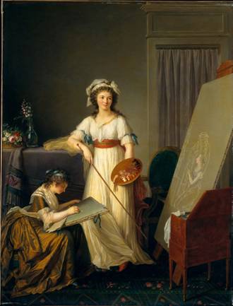 Madame Vigee Le Brun with Pupil possibly  ca.  1795  	by Marie Victoire Lemoine 1754-1820 	Metropolitan Museum of Art New York NY 57.103